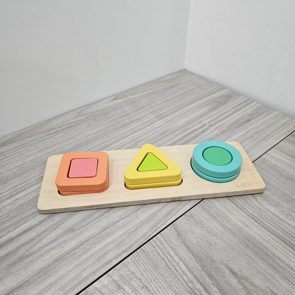 Lovevery Geo Shapes Puzzle From The Realist Play Kit Months 19 20 21 Toddler